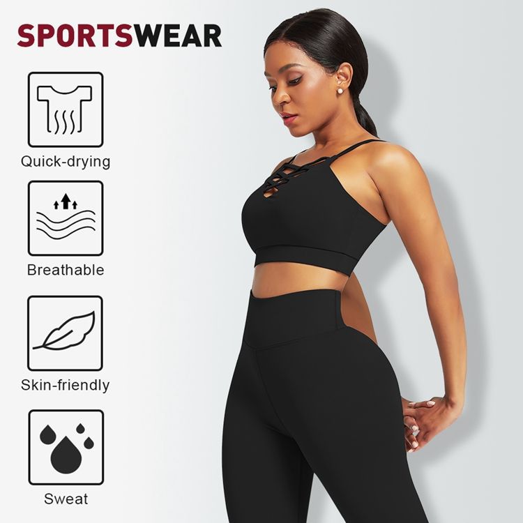 3 Pieces Yoga Fitness Set Gym Workout Cropped Hoodie Active Wear Sport Tracksuit
